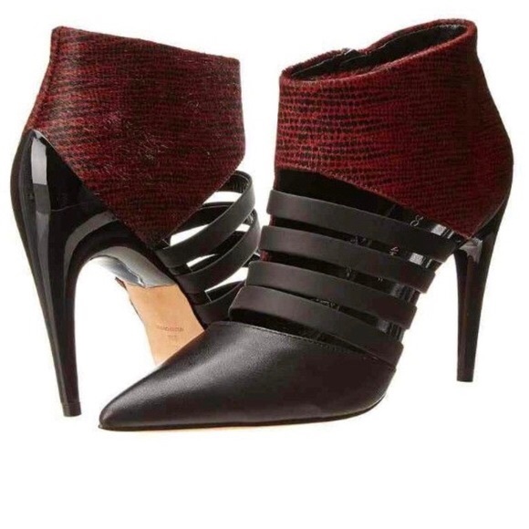Rebecca Minkoff Shoes - Rebecca Minkoff calf fur lizard print booties
